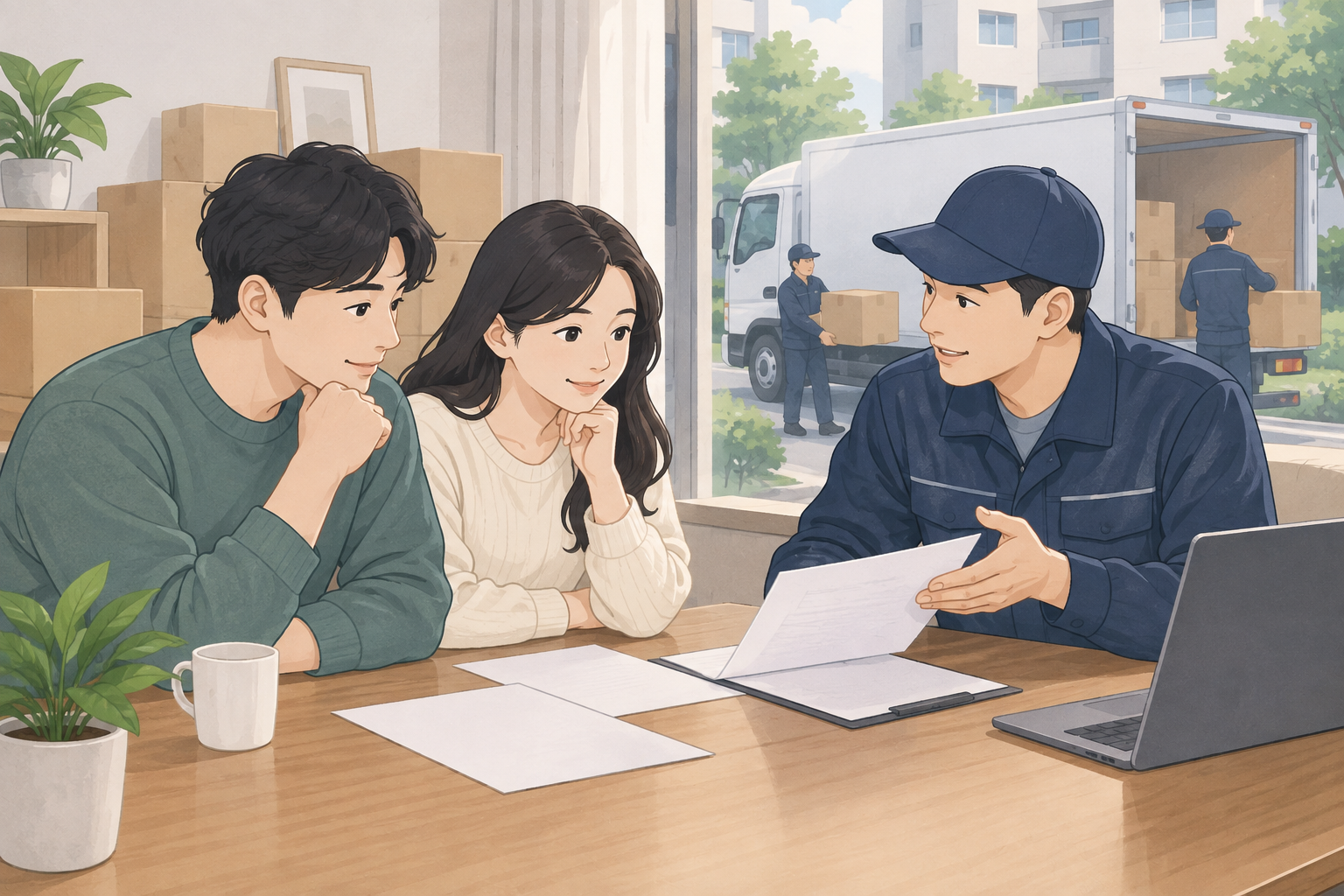 이사업체 고르는 법 총정리: 실패 없는 이사업체 선택 완벽 가이드 관련 설명용 삽화